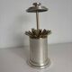 Vintage 1960 cigarette case silver and gold dispenser box - 15 x 10