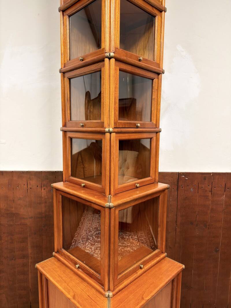 Original Globe Wernicke English Display Museum Cabinet