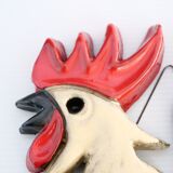Ceramic rooster wall decoration