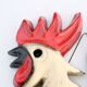 Coq en céramique décoration murale
