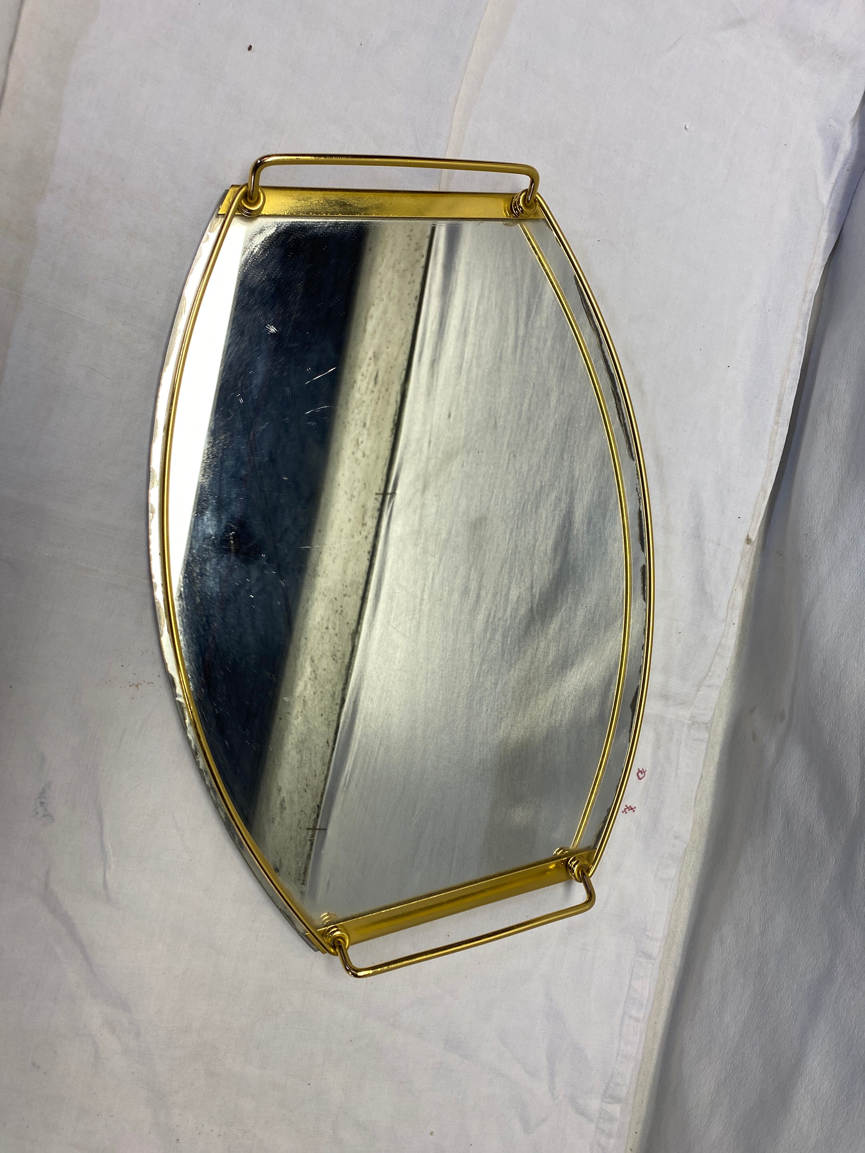 Art deco gilded tray