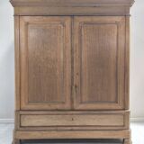 Louis Philippe linen cupboard in blond oak