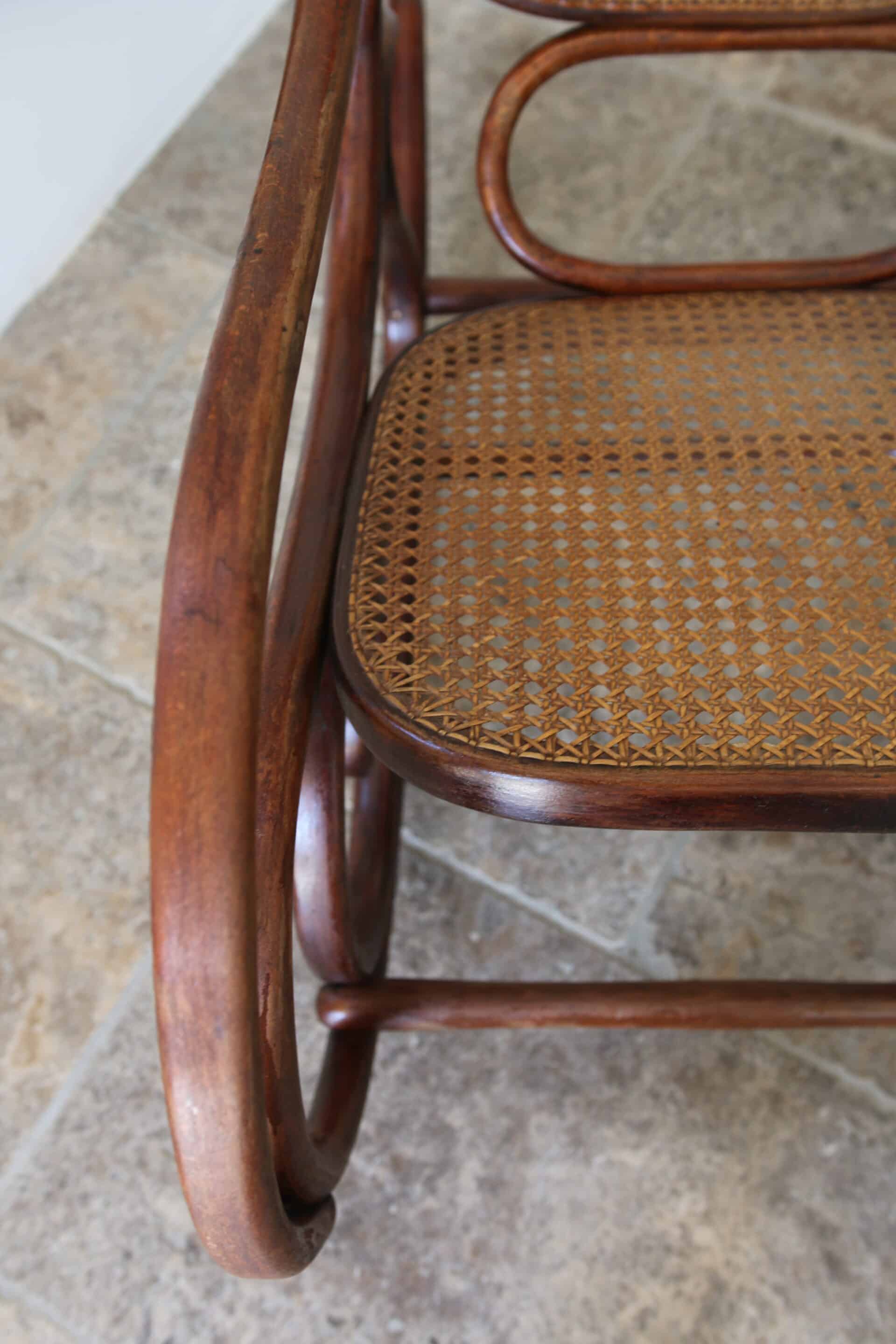 Vintage Thonet rocking chair, 1970s.