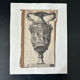 Gravure ancienne vase ornée d’après Polydoro da Caravaggio