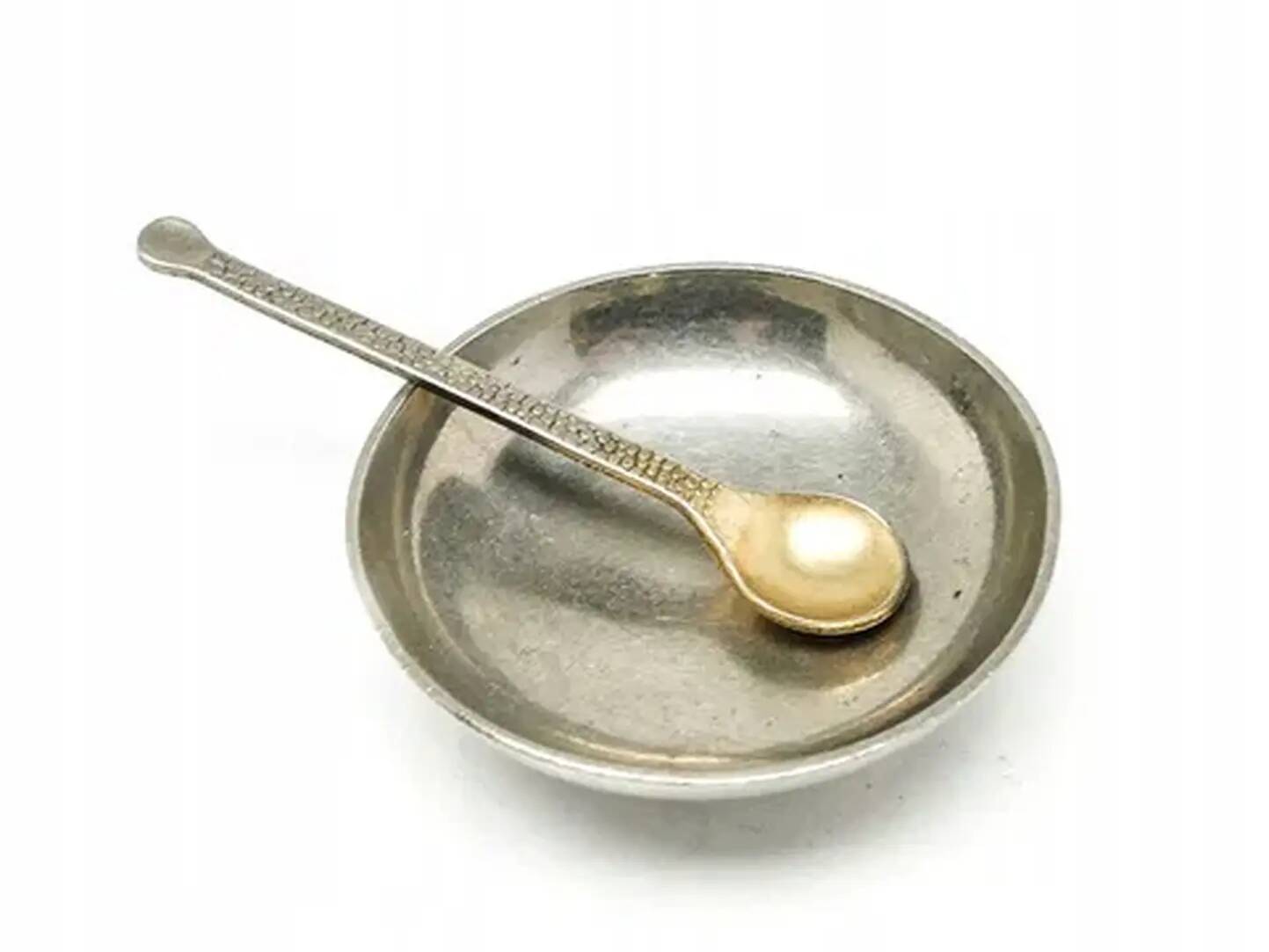 Art Deco salt shaker, nickel-plated brass, Krupp-Berndorf, Germany, 1930s