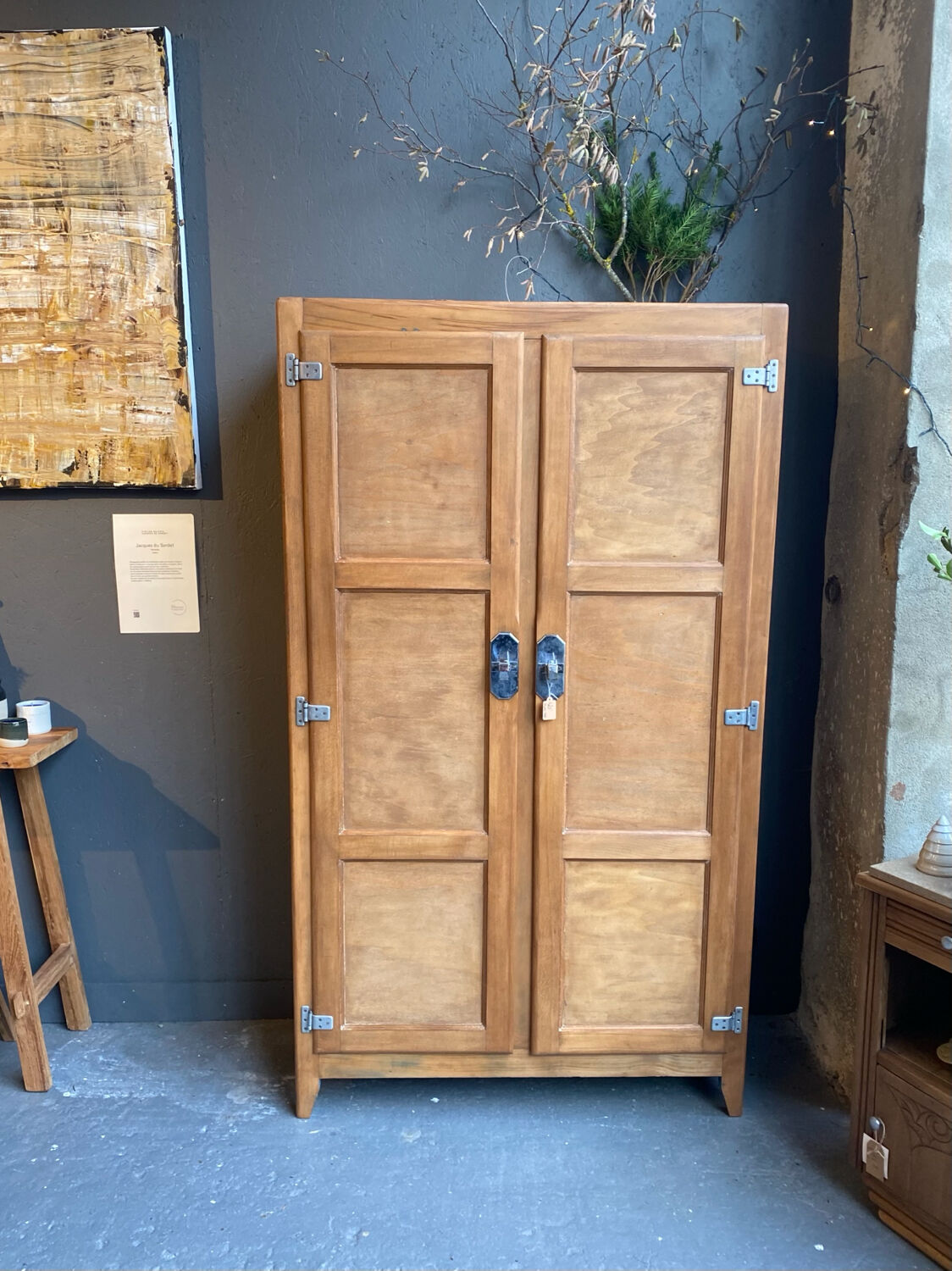 Armoire bois massif Art Déco