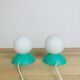 Paire de lampes boules style memphis, années 80