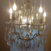 Large crystal chandelier from the 1st half of the 20th century.