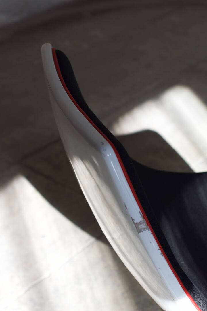 Space Age armchair lacquered fiber and fabrics 1970