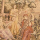 Grande tenture murale style aubusson scène musicale