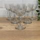Set de 6 verres à vin gravés