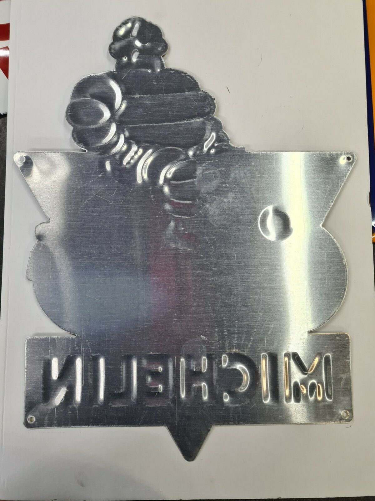 MICHELIN vélosolex advertising plate in silkscreened sheet metal