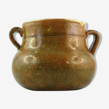 Pignate terracotta glazed Vallauris popular culinary ceramic