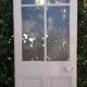 Glass door 82,8x215,3cm old translucent glazing