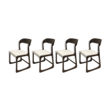 Series of 4 Retaped Baumann Chairs