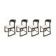 Série de 4 chaises Baumann retapissées