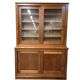 Vintage industrial wooden display cabinet / cupboard / laboratory cabinet