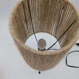 Vintage tripod lamp with rope shade