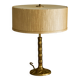 "Faux Bamboo" table lamp in patinated brass from the 1960s.