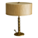 "Faux Bamboo" table lamp in patinated brass from the 1960s.