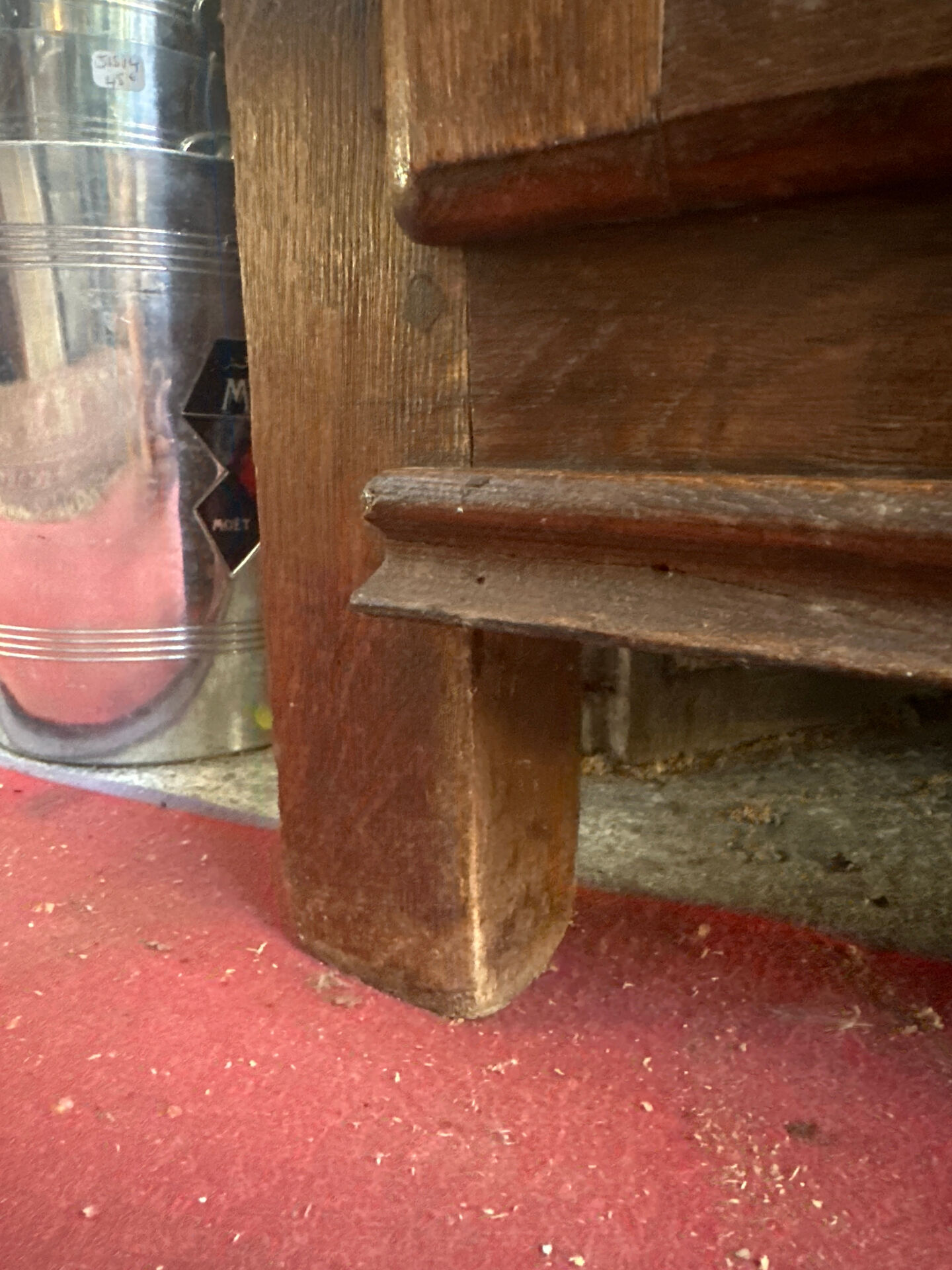 Oak corner unit