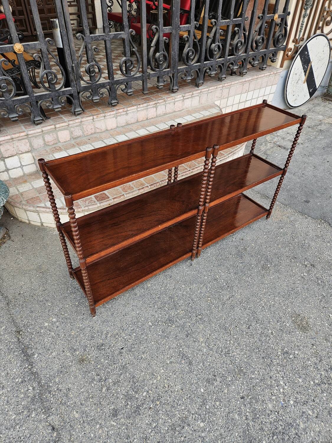 Large 20th century mahogany shelf