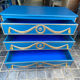 Commode Louis XVI Relookée Bleu Roi et Dorures