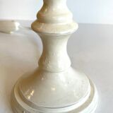 Vintage White-Cream Lacquered WOOD LAMP