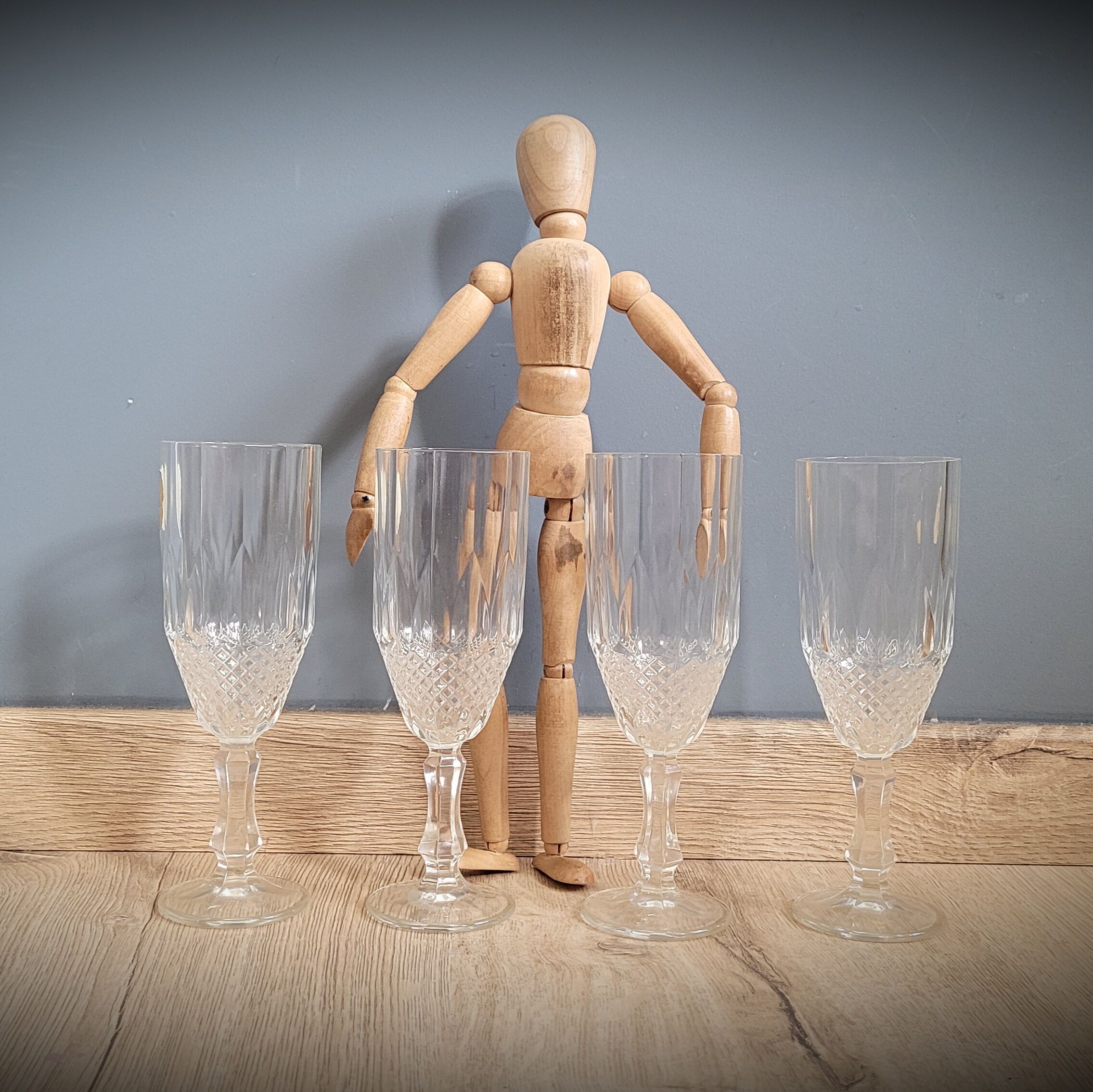 Set 4 glasses champagne