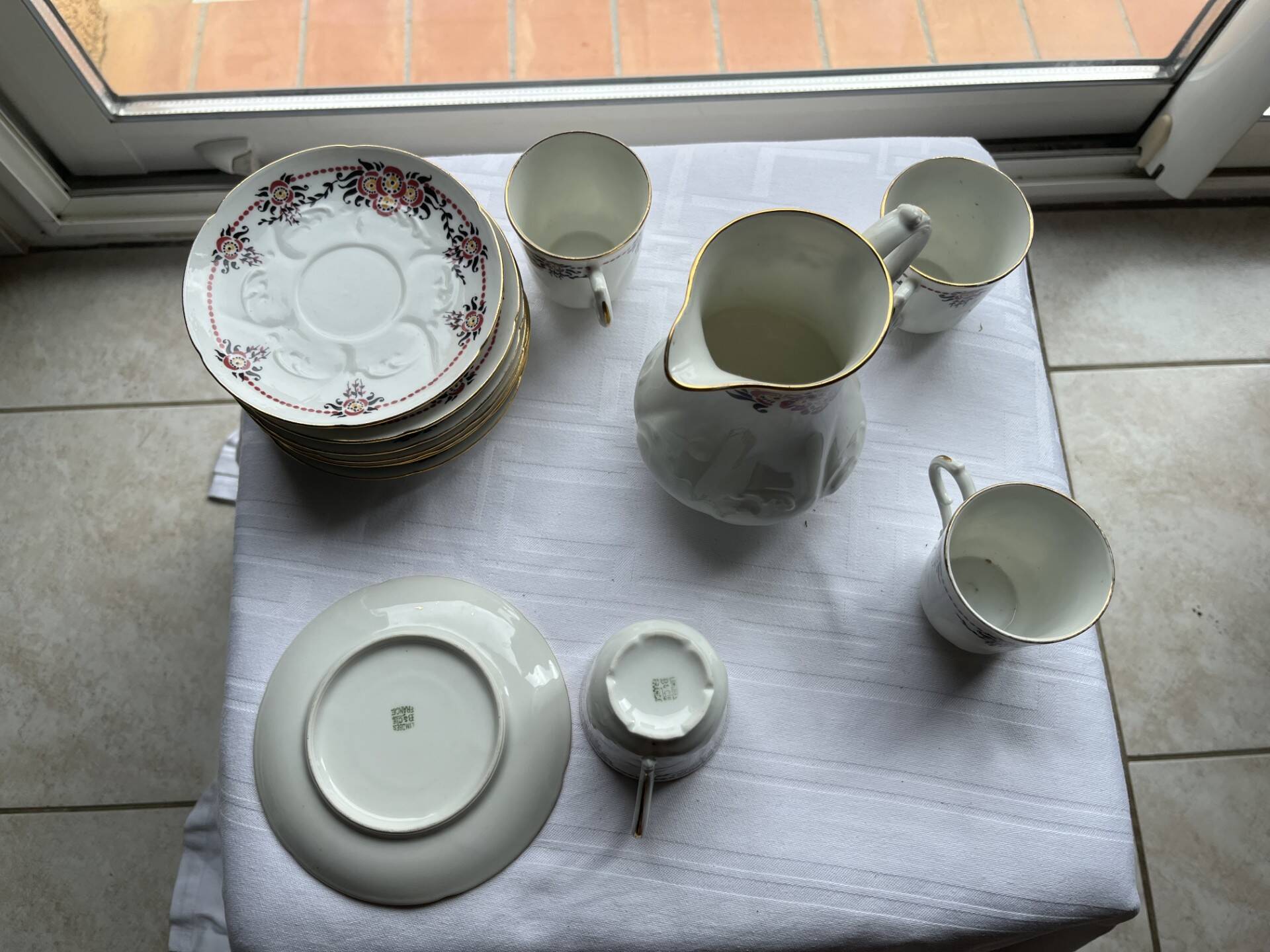 Antique coffee service Porcelain from LIMOGES (B&Cie) 13 pieces