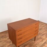 Mid-Century Danish Teak Chest of Drawers by Kai Kristiansen for FM Møbler, 1960s.