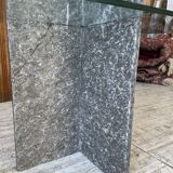 Roche Bobois stone and glass sculpture shelf 1970s