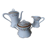 Limoges porcelain service – Lewis Straus & Sons – gold floral decoration