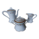 Limoges porcelain service – Lewis Straus & Sons – gold floral decoration