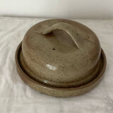 Cheese dome plate Stoneware