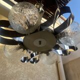 Chrome chandelier Space age 70s