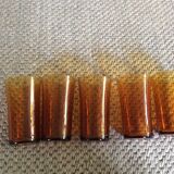 Series of 5 vintage glasses