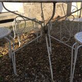 Garden furniture in wrought iron