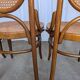 Set of 6 Mid-century Bentwood Cane Dining Chair, Thonet Style, 1970s Yugosl