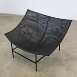 vintage Black leather Butterfly chair by G. van den Berg for Montis, 1980s