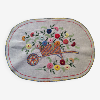 Embroidered placemat