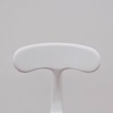 NICOLLE high chair in metal and leather