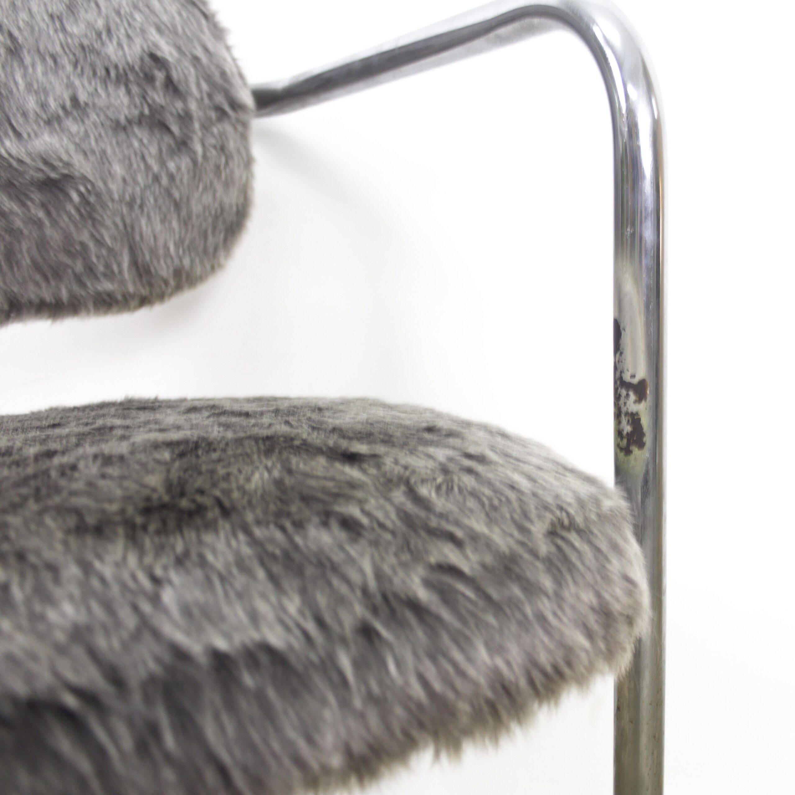 Vintage Faux Leather Chairs, Spain, 1970s