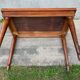 Side table desk in solid wood feet turned 50s