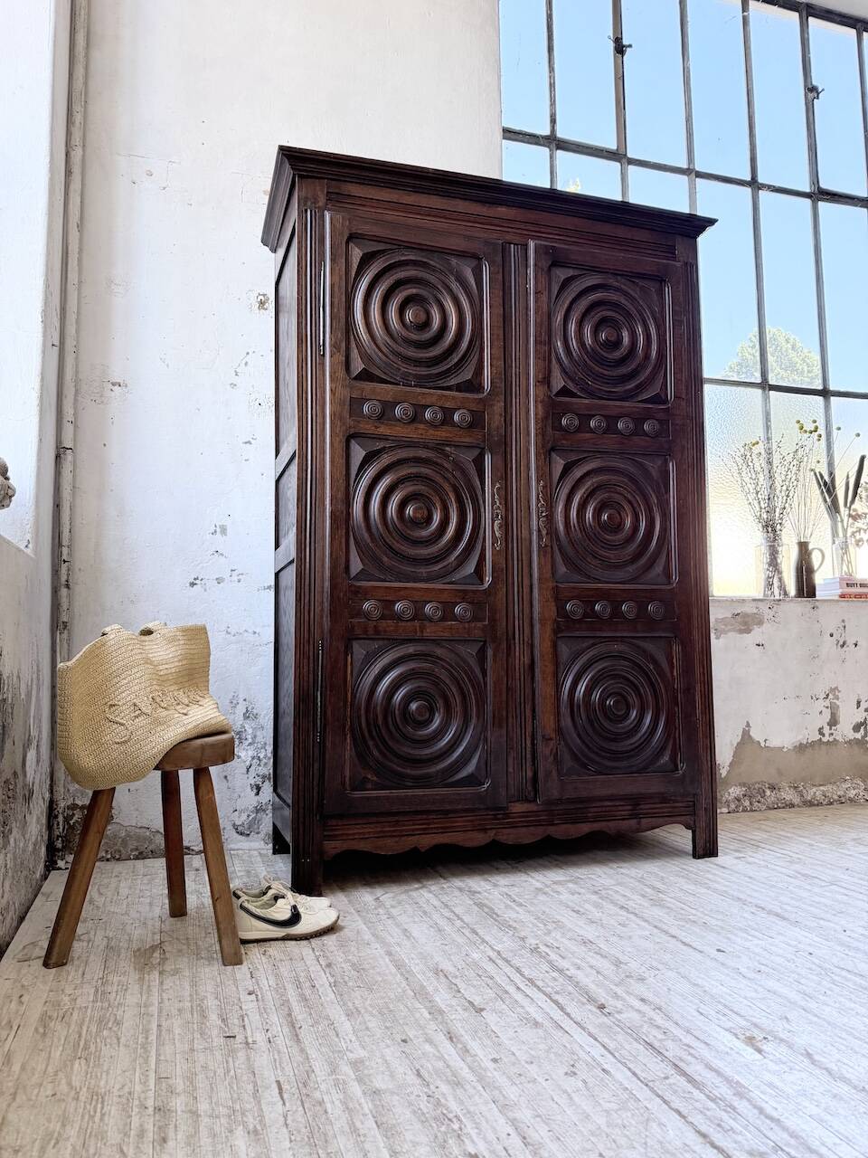 Oak wardrobe "Basque" Dudouyt