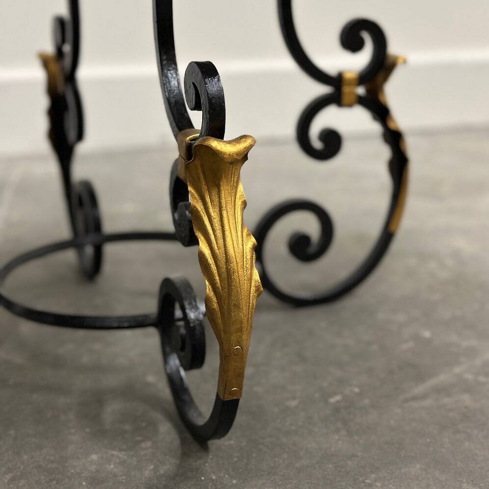 French Neoclassical Revival coffee table with Hollywood Regency influence, 1970s