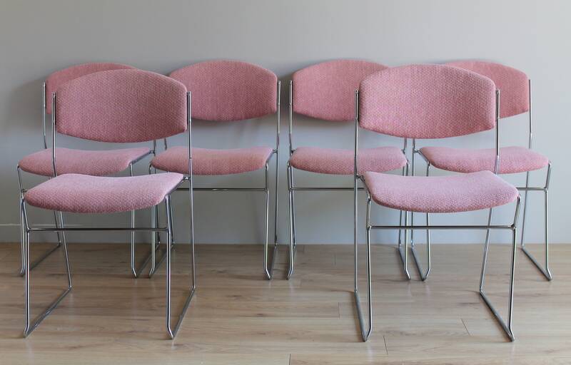 Set of 6 70's Design Chairs