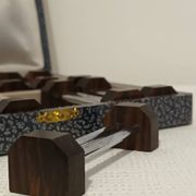 Coffret de 12 porte-couteaux Art déco