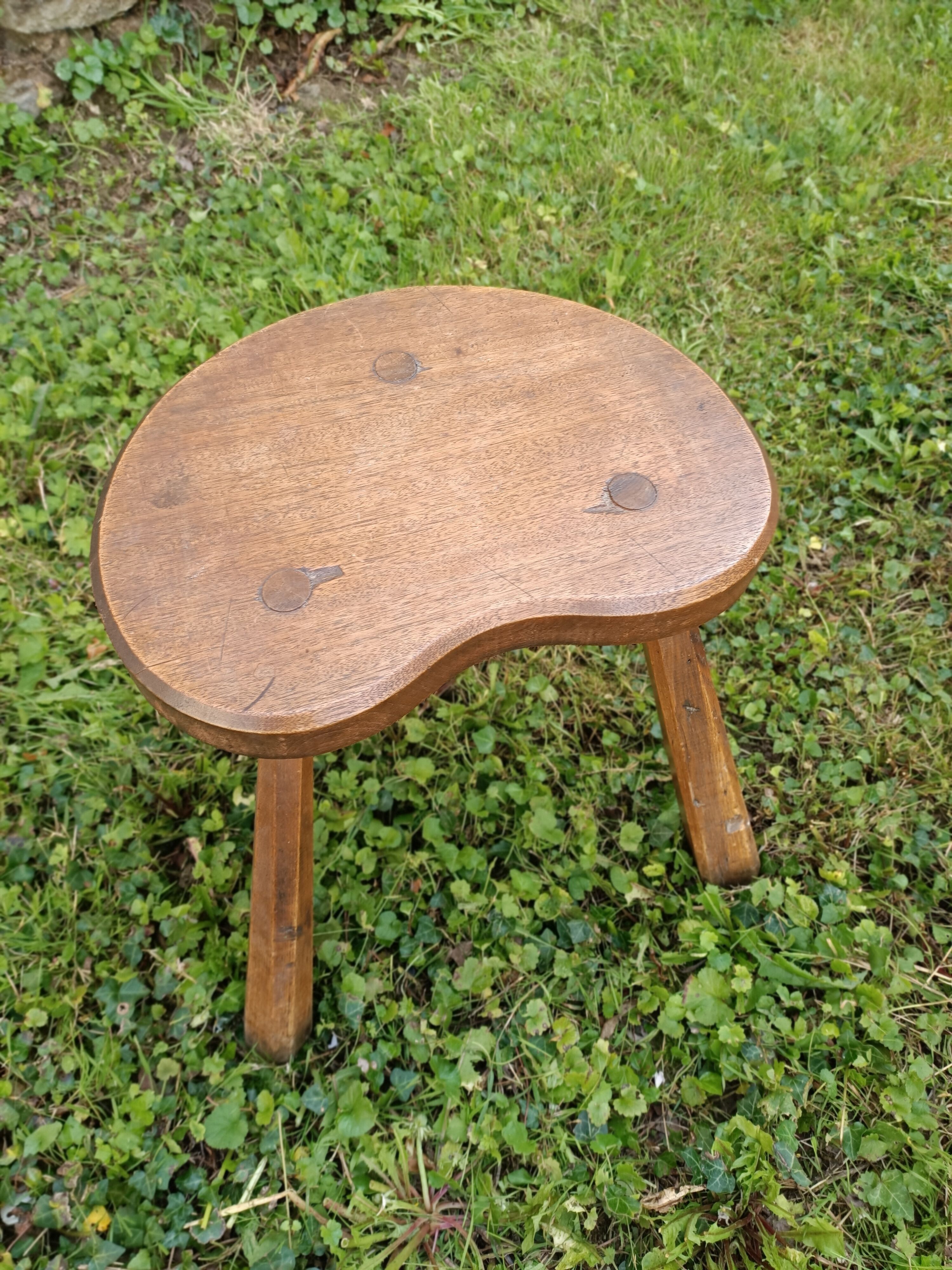 Tripod brutalist coffee table