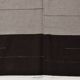 Tapis Kilim Moderne, Fait Main, Noir & Gris, Style Contemporain, 225x320 Cm
